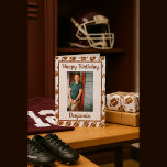 Football Lover Birthday Greeting Photo Card