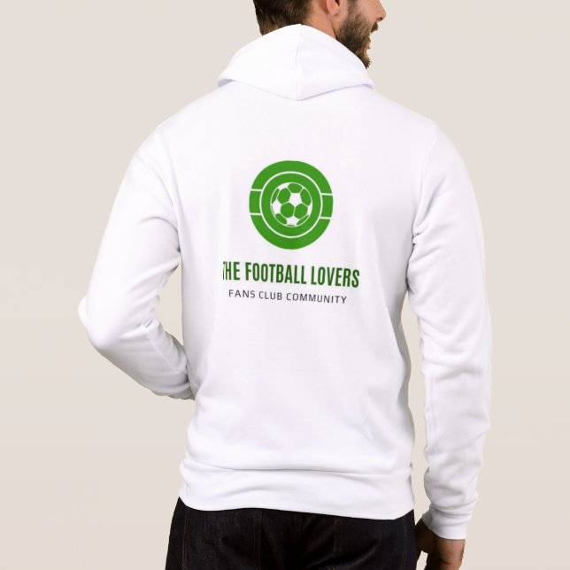 Football lovers Zipped jacket  Hoodie (Back)