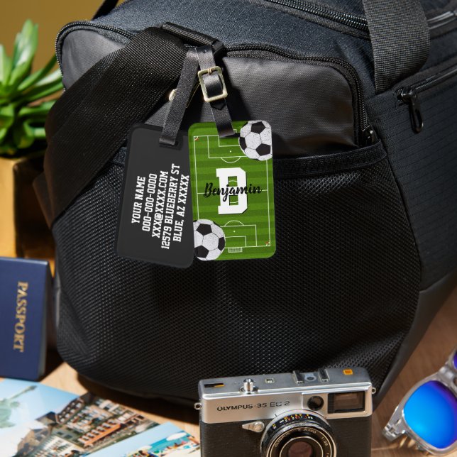 Football Luggage Tag (Front & Back)