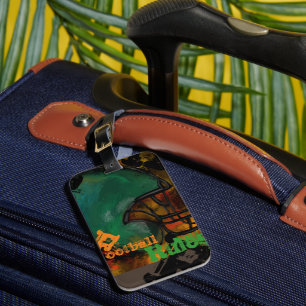 FOOTBALL LUGGAGE TAG