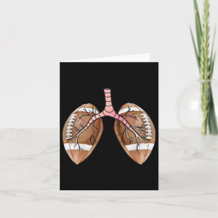 Football Lungs Respiratory Therapist Nurse Footbal Card