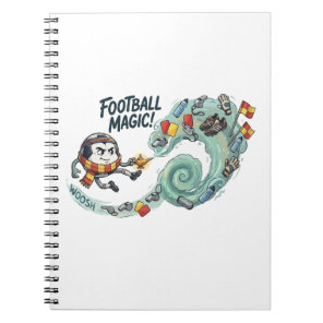 Football Magic Genie Soccer Ball Funny Gift Notebook