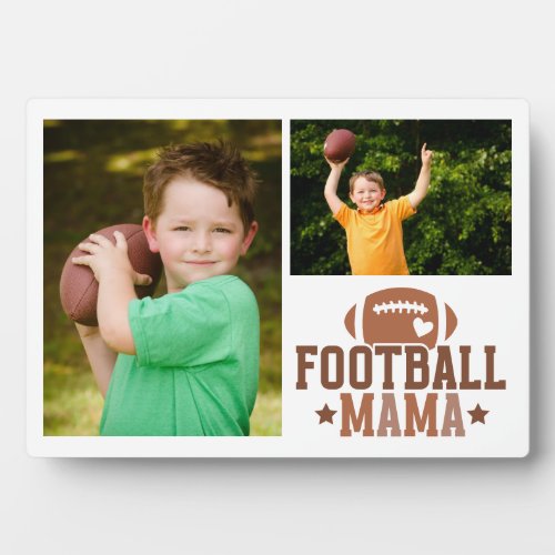 Football Mama Family Photos Plaque