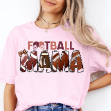 Football Mama Shirt Cheer Mom Game Day Tee Footbal