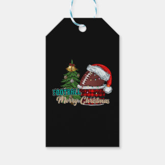 Football Merry Christmas Gift Tags