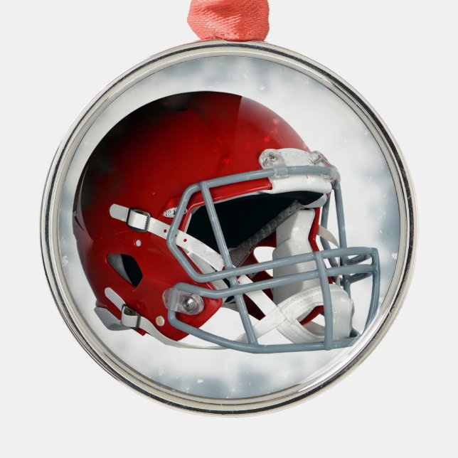Football Metal Ornament (Front)
