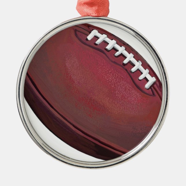 Football Metal Ornament (Front)