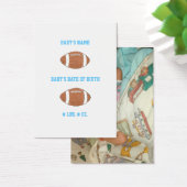 Football mini birth announcement (Desk)