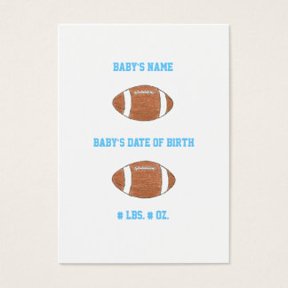Football mini birth announcement