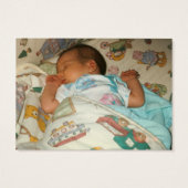 Football mini birth announcement (Back)