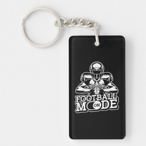 Football Mode On American Football Team Football Keychain