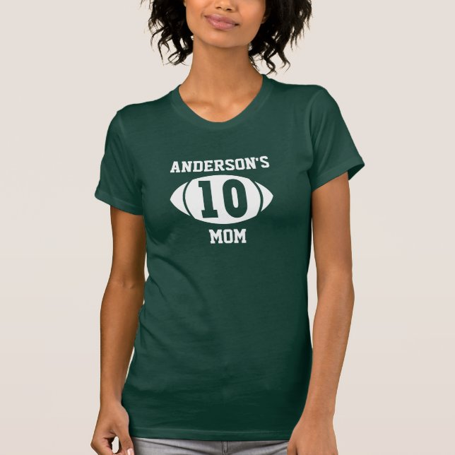 Football Mom 10 T-Shirt (Front)