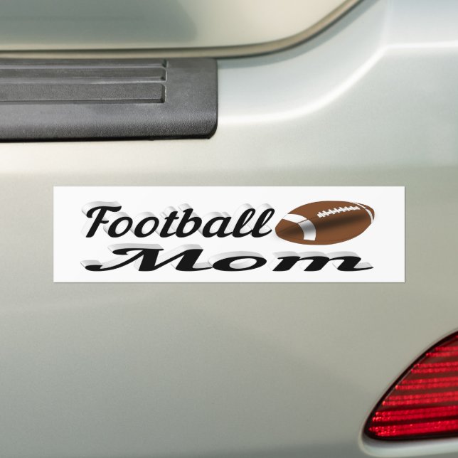 Football Mom Bumper Sticker (On Car)
