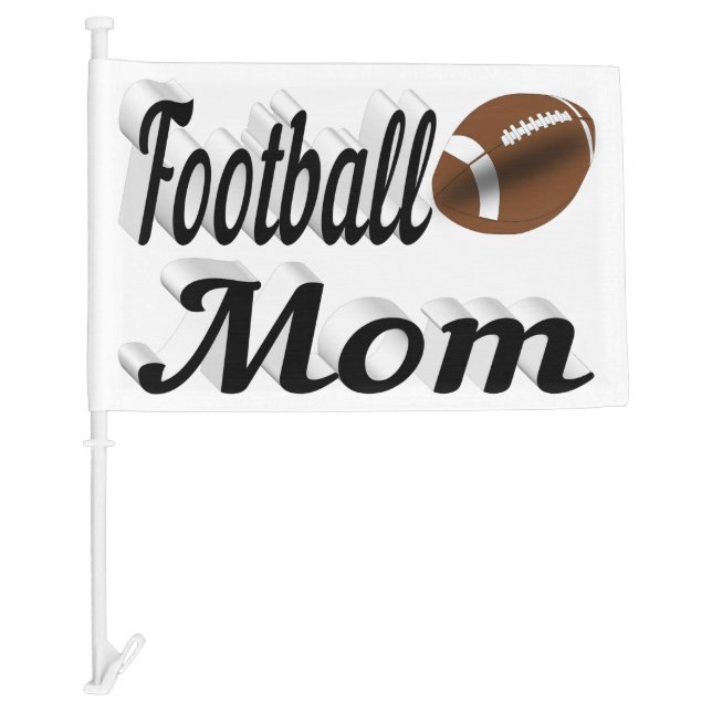Football Mom Car Flag (Front)