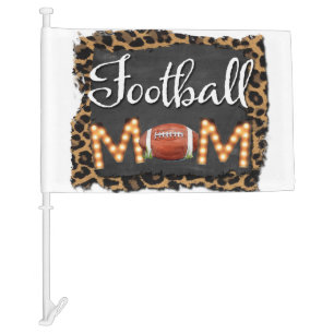 Football Mom Car Flag