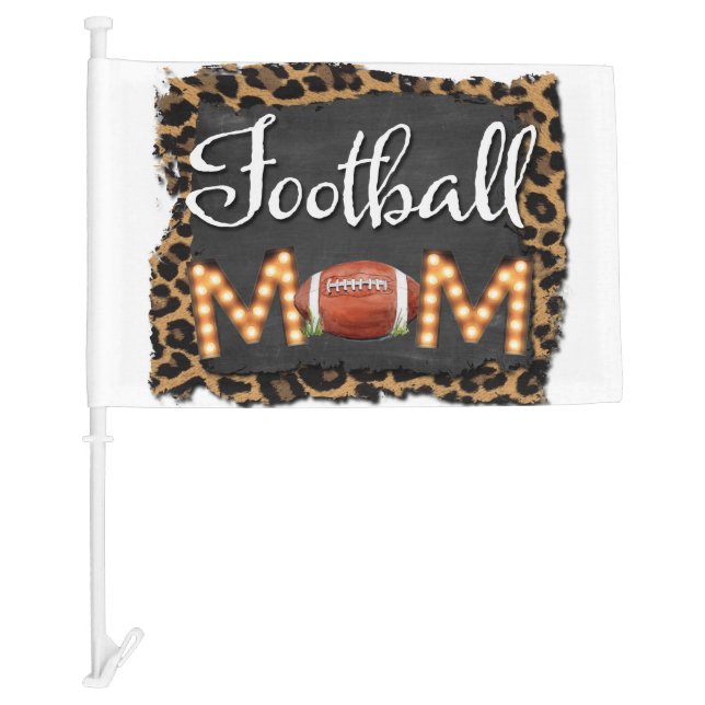 Football Mom Car Flag (Front)