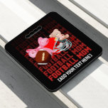FOOTBALL MOM Coquette Bow Custom Text Seat Cushion