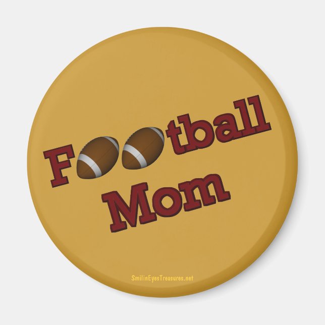 Football Mom Cute Magnet (Front)
