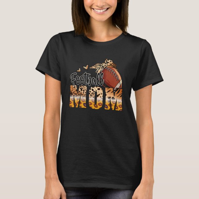 Football Mom Cute Mom Life Football Game Day Mom L T-Shirt (Front)