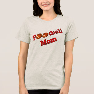 Football Mom Cute Tri-Blend Shirt