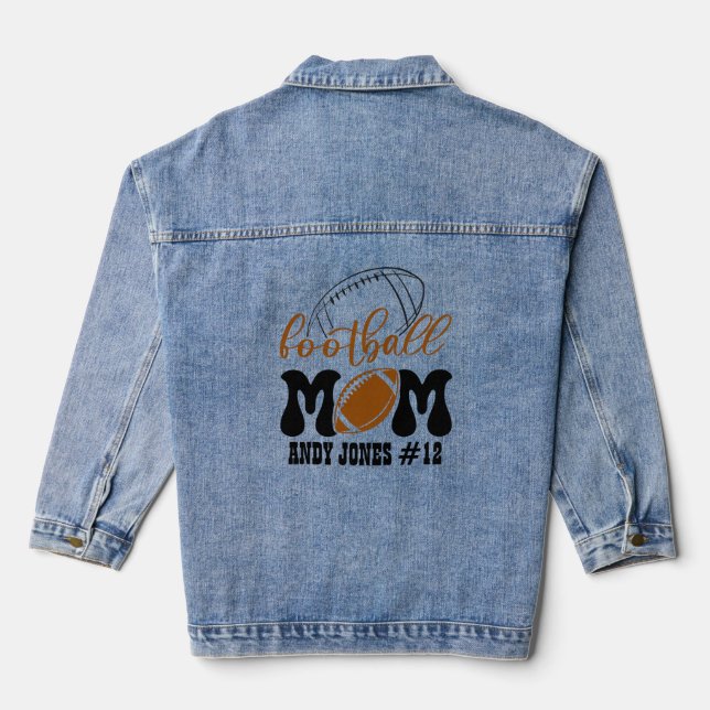 Football Mom Denim Jacket (Back)