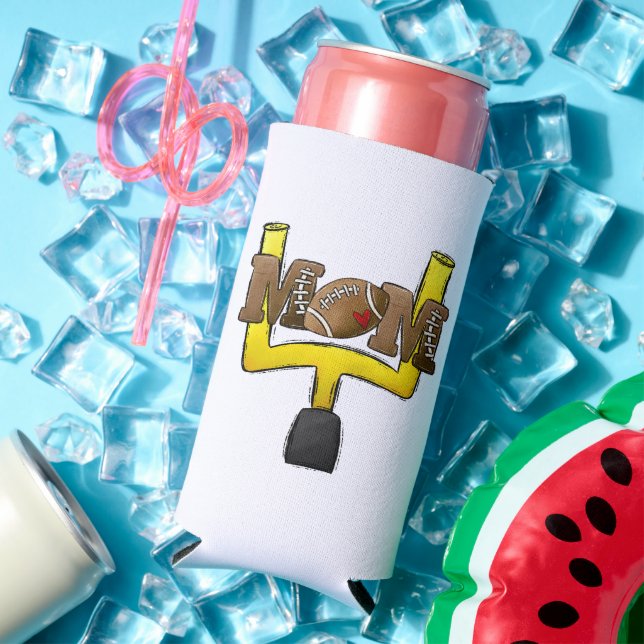 Football Mom Goal Post Seltzer Can Cooler (In Situ Summer)