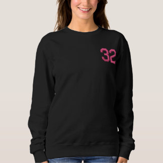 Football Mom Jersey Number Support Fan Embroidered Sweatshirt