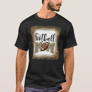Football Mom Leopard Football Mom Mother's Day 20 T-Shirt