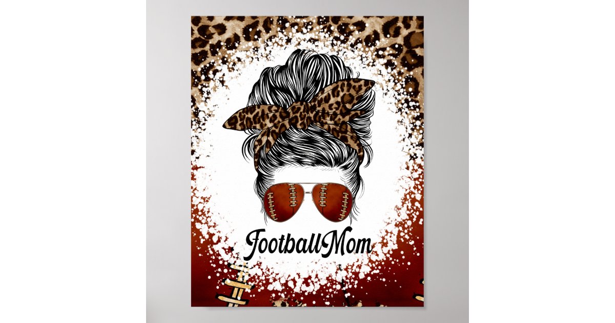 Game Day Baseball Life Softball Life Mom Mothers Day Leopard Poster