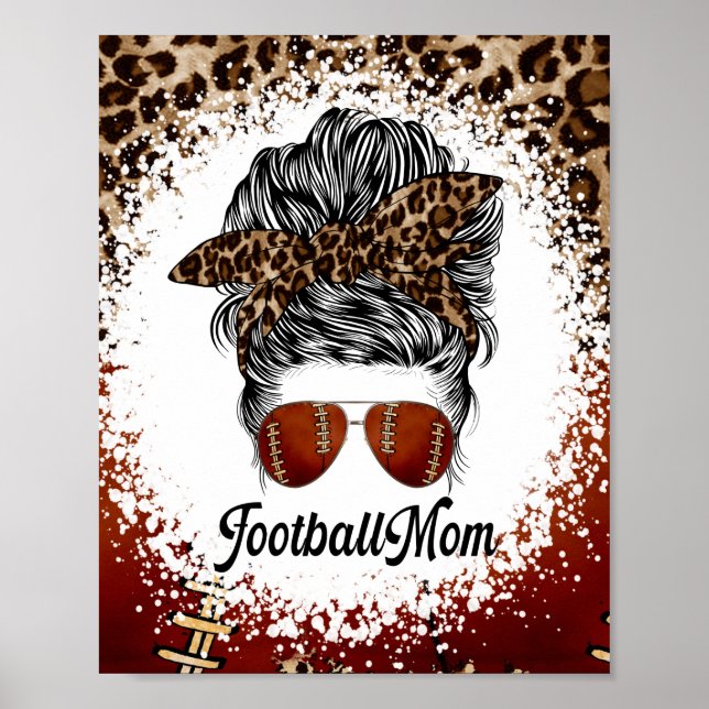 Football Mom Leopard Print    (Front)
