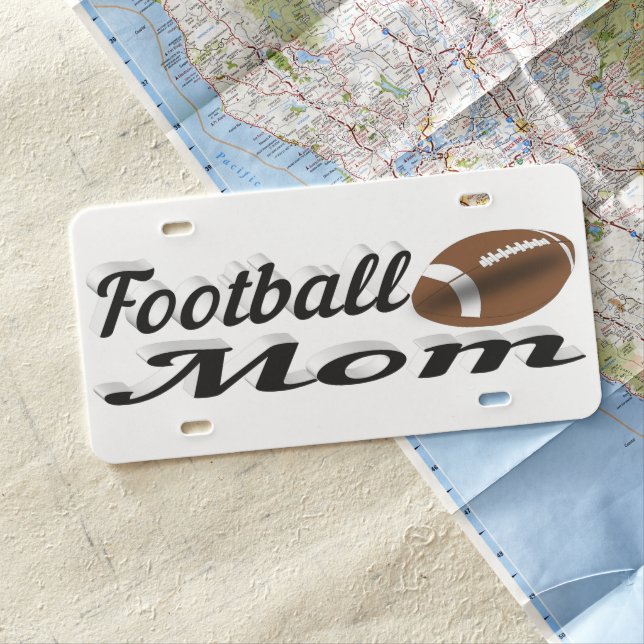 Football Mom License Plate (In Situ)