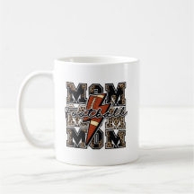 Football Mom Lightning Bolt Leopard | Retro Sports