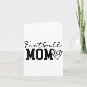 Football Mom Mama Football Game Day Sports Go Chee Card