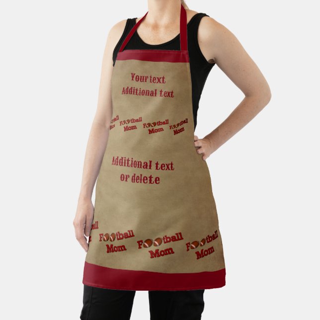 Football Mom Personalized Apron (Insitu)