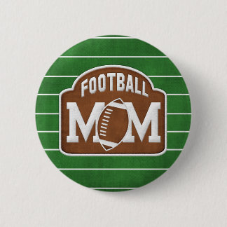 Football Mom Pinback Button