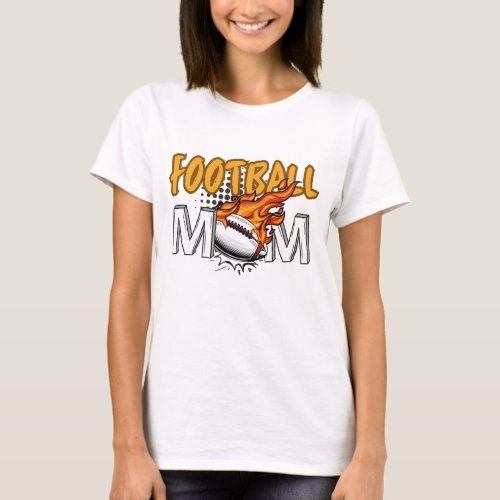 Football Mom Pink T_Shirt