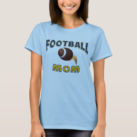 Football Mom Powered by Caffine T-Shirt
