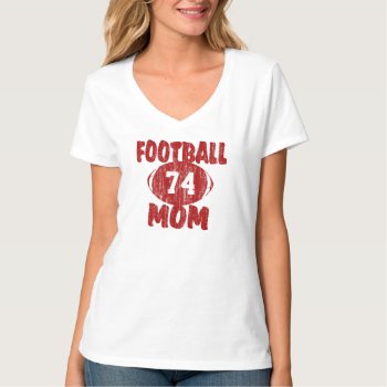 Football Mom Red T-shirt by tshirtmeshirt at Zazzle