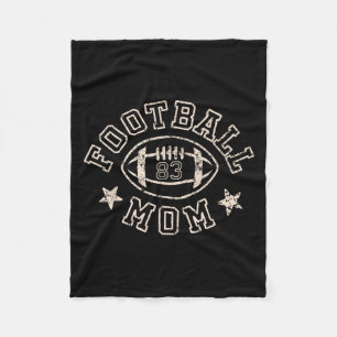 Football Mom Senior 2025 Game Day Team Srts Number Fleece Blanket