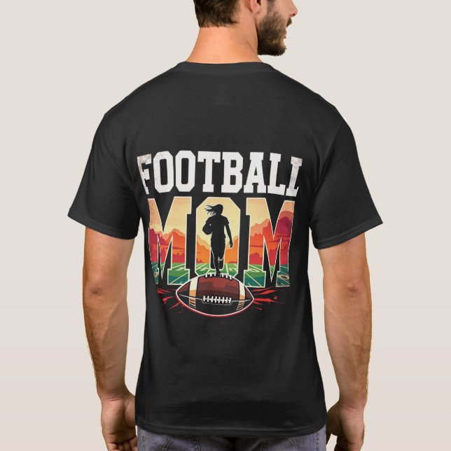 Football Mom Shirt – Proud Football Mom Tee – Perf (Back)