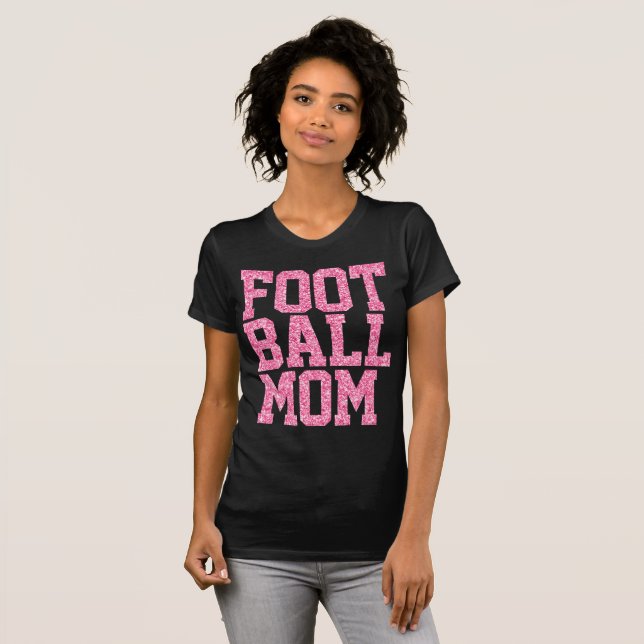 Football Mom Shirt - Glitter Football Mom - Football Mom Jersey