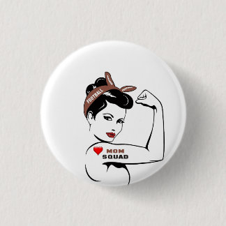 Football Mom Squad Button