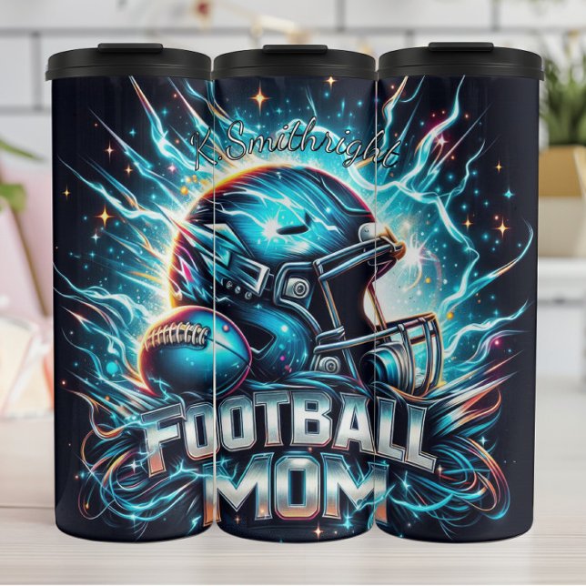 Football Mom Thermal Tumbler (Creator Uploaded)