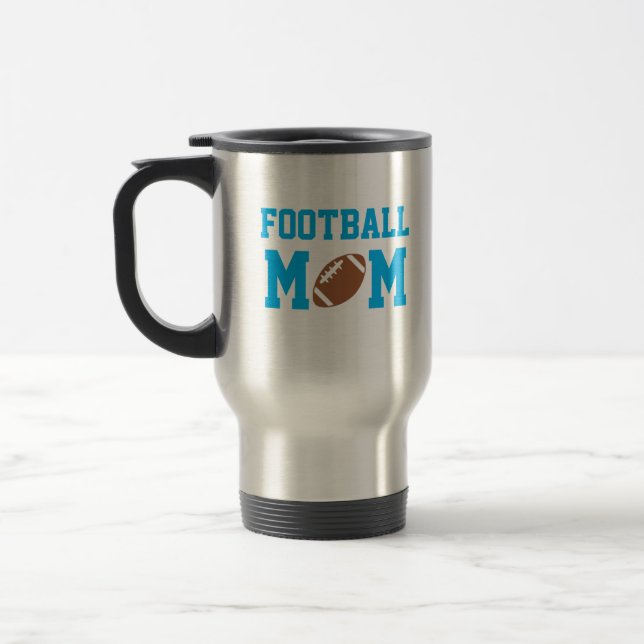 Football Mom Travel Mug (Left)