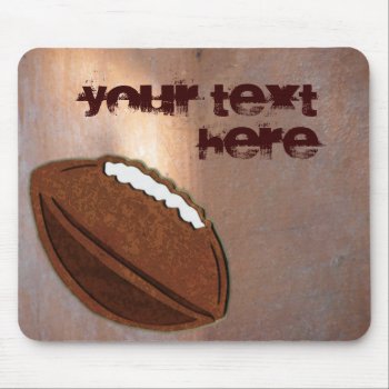 Football Mousepad by Customizables at Zazzle
