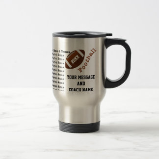 Football Mug Coach, ALL Players Names, BULK or 1