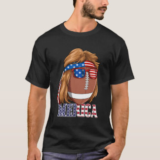 Football Mullet Usa America T-Shirt