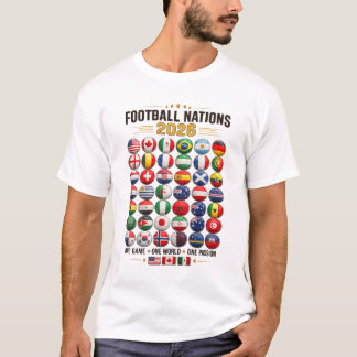 Football Nations 2026 Flag Ball Shirt