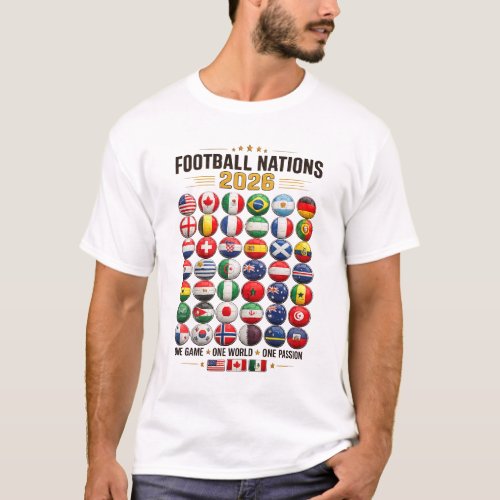 Football Nations 2026 Flag Ball Shirt
