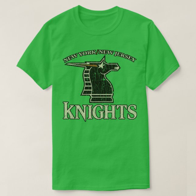Football New York New Jersey Knights 1991 T-Shirt (Design Front)